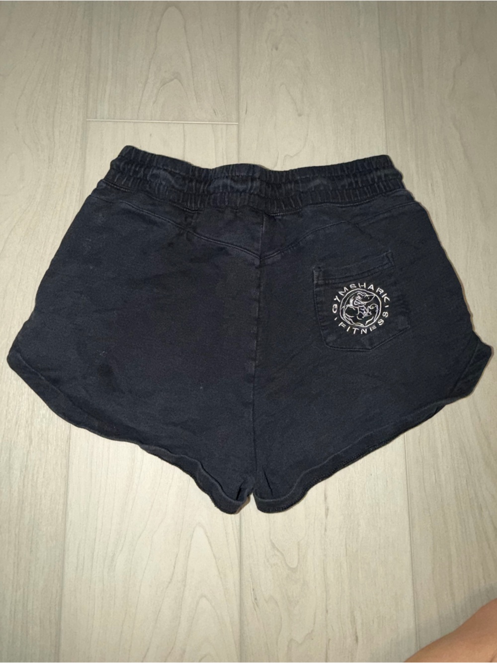 Gymshark Black Elastic Waist Logo Pocket Shorts